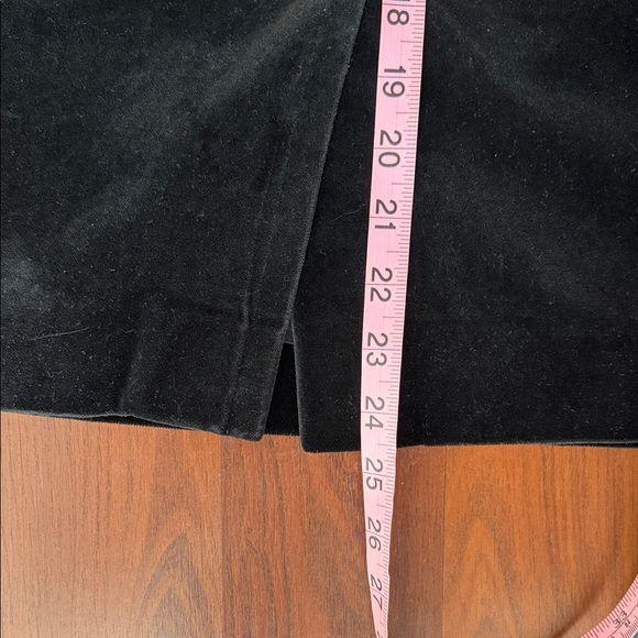 Vintage Yves Saint Laurent Black Velvet Pencil Skirt - Picture 5 of 5